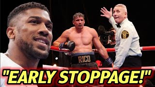WOAH ‼️ "I THINK THE FIGHT WAS STOPPED TOO EARLY " ~ANTHONY JOSHUA 