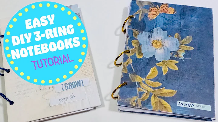 MAKE SUPER EASY 3-RING NOTEBOOKS/diy notebooks
