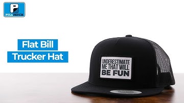 Pull Patch - Flat Bill Trucker Hats With Interchangeable Patches by Snapback