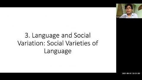 Regional and Social Varieties of Language_Sociolinguistics_Hari Madhab Ray