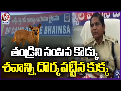 Son And Father Tragedy In Bhainsa | V6 News - V6NEWSTELUGU