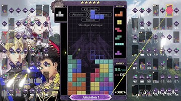 [Tetris 99] invictus highlight #1: intense 1v1 with あきゅう (504 lines cleared)