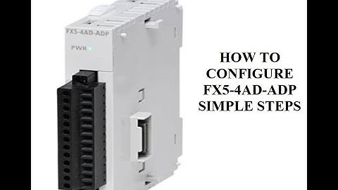 How to Configure FX5U-PLC With FX5U-4AD-ADP||Sample Video in Tamil