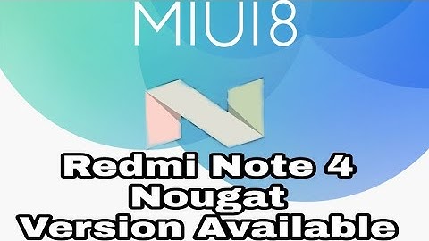 Redmi Note 4 Nougat Version upadte available update now 1.3 gb MIUI 8.5.4.0 Stable Version