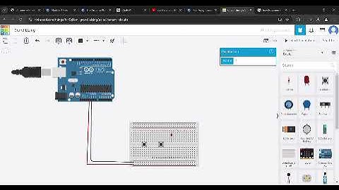 LED experiment using 2 push buttons for coursera course