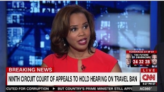 Laura Coates on AC 360 panel discussing the appeals process for the President's Travel Ban