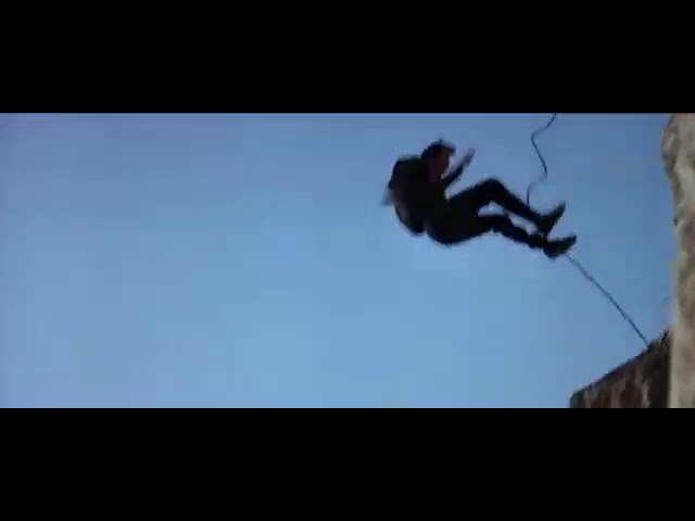 The living daylights James bond intro scene