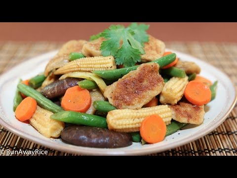 Video Braised Seitan and Vegetables (Mi Can Kho Chay) - youtube