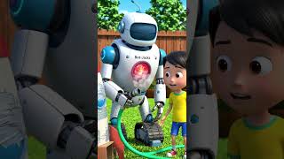 My Robot Ruined My Rocket Launch! 🚀#robot #cartoon #americankids