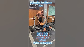 14 year old with 60lb bench #shorts #benchpress #powerlifting #fitness #strengthtraining