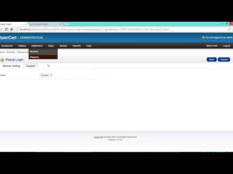 Opencart Module Popup