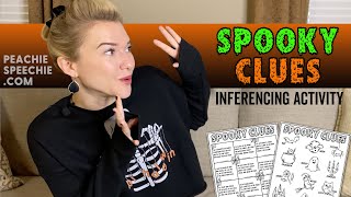 Spooky Clues Early Inferencing Activity by Peachie Speechie