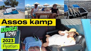 Assos kamp alanı ve kadırga koyu