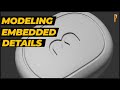 How to model embedded details on objects