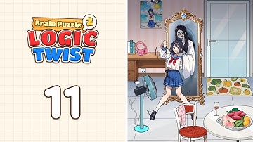 Brain Puzzle 2: Logic Twist Level 11 Mirror Ghost