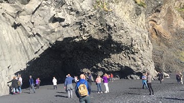 Basalt columns in Reynisdrangar, Iceland