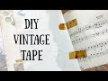 Junk journal accents  make your own aged tape  easy  inspired by ephemeras vintage garden