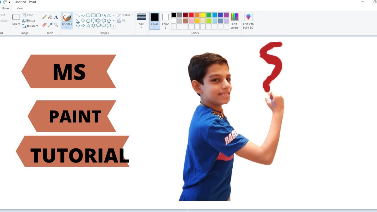 Ms Paint Tutorial - YouTube
