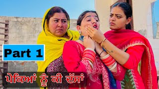 ਪੇਕਿਆਂ ਨੂੰ ਕੀ ਦੱਸਾਂ | EPI 1 PUNJABI BEST SHORT MOVIE 2024 | PUNJABI FILM