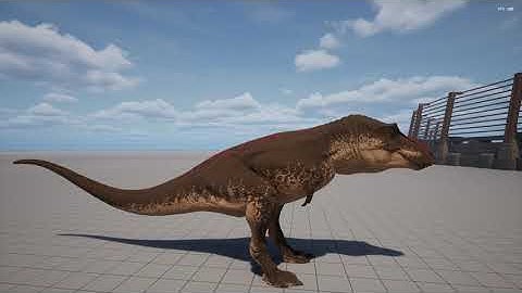 Experimenting With Evrima In Unreal Engine 5 | Tyrannosaurus Test #2 (Attack
