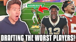 DRAFTING THE WORST PLAYERS ONLY! HAIL MARY OVERTIME ENDING! Madden 20 Superstar KO