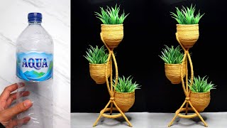 Plastic Bottle Flower Vase DIY Ideas | Home Decor | Ide Kreatif Rak dari Botol Plastik Bekas