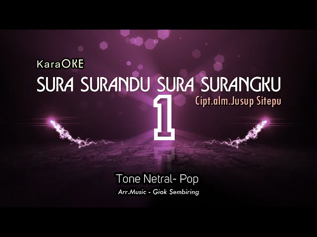 SURA SURANDU SURA SURANGKU - Karaoke Pop Karo Jusup Sitepu class=