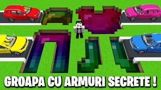 GROAPA SECRETA cu ARMURI din MINECRAFT vs MASINA POLITIEI ! Noua Groapa Secreta !