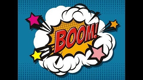 Drawing of Comic boom bubble in CorelDraw
