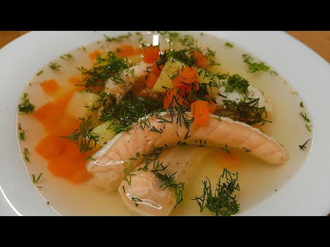 Видео рецепт Уха из брюшек семги