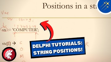 Delphi Coding Tutorials: String Positions! | Beginner
