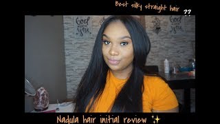 Nadula Indian straight hair initial review with frontal