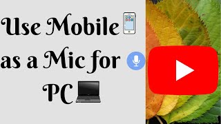 How to use smartphone as a Mic for pc || Android / iOS || (mobile as microphone for pc) screenshot 2