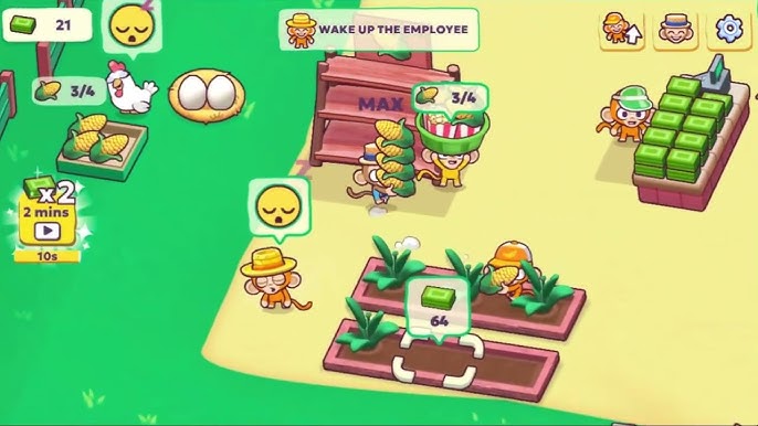 Monkey Mart - Gameplay Walkthrough Part 1 My Mini Monkey Idle