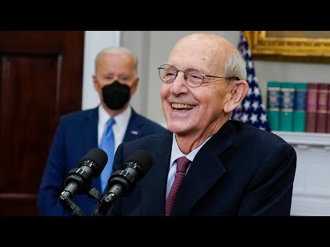 Stephen Breyer, Joe Biden speak about the supreme court justice's retirement