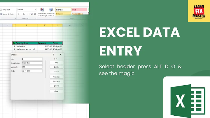 Expert Excel Tricks for Fast & Accurate Data Entry | Boost Productivity in Excel