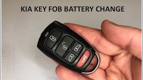 Kia Sedona Key Fob Battery Replacement