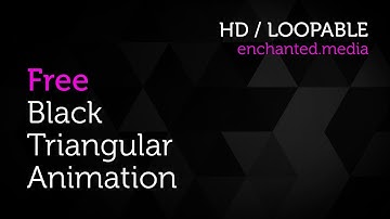 Free Black Background Animation - Triangular - Enchanted Media