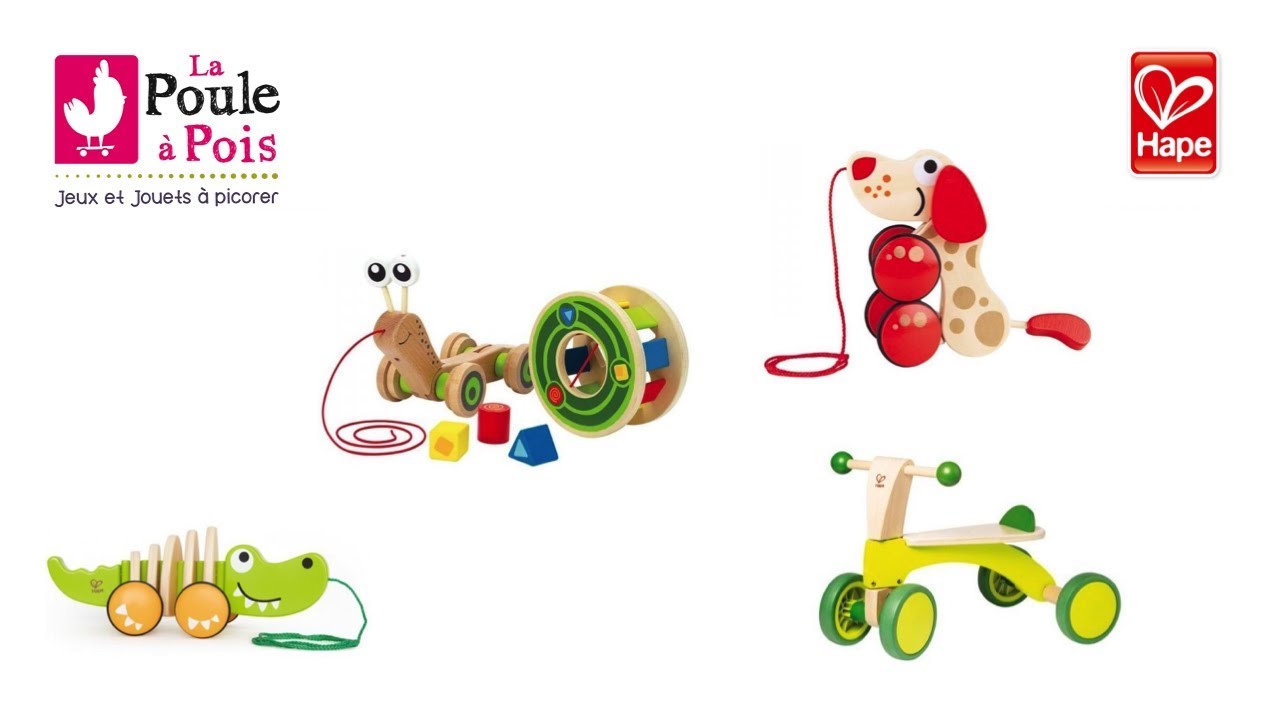 Jouets à Pousser Et à Tirer En Forme D'animaux, Jouet à Tirer Avec Ficelle, Jouet éducatif En Bois Pour Filles Et Enfants, Chien - Jeux - Jouets