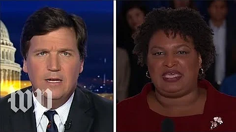Tucker Carlson slams Stacey Abrams for her identit...