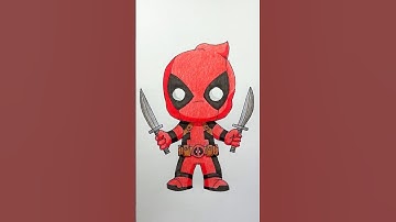 How to draw DEADPOOL! #drawing #deadpool #marvel #superhero