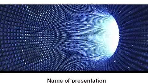Blue Sparkles Tunnel PowerPoint Template by PoweredTemplate.com