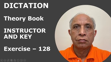 #ShorthandDictationTheoryExercise128 #PitmanShorthandDictation #TheoryDictation