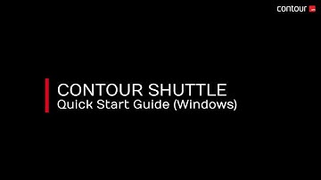 Quick Start Guide Contour Design Shuttle Pro V2 & Xpress - Windows
