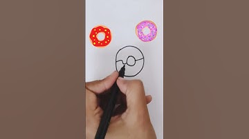 Draw Donut | Easy Drawing Shorts| #shorts #drawingshorts #crazy #easydrawing