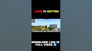 Java F1 Button For MCPE 1.21+☠️ | F1 Button Texture Pack| Minecraft Bedrock/Pocket 1.21+ F1 Button