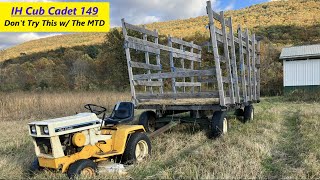 Nothing Special  Chores w/ 1973 IH Cub Cadet 149 (Don't Try This w/ The MTD)