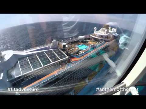 Flying above a cruise ship - #fitadventure