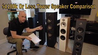 Tower Speaker Comparison - Polk, Definitive, Kef, Paradigm, Bowers, Focal, Monitor | 8 inch Woofers