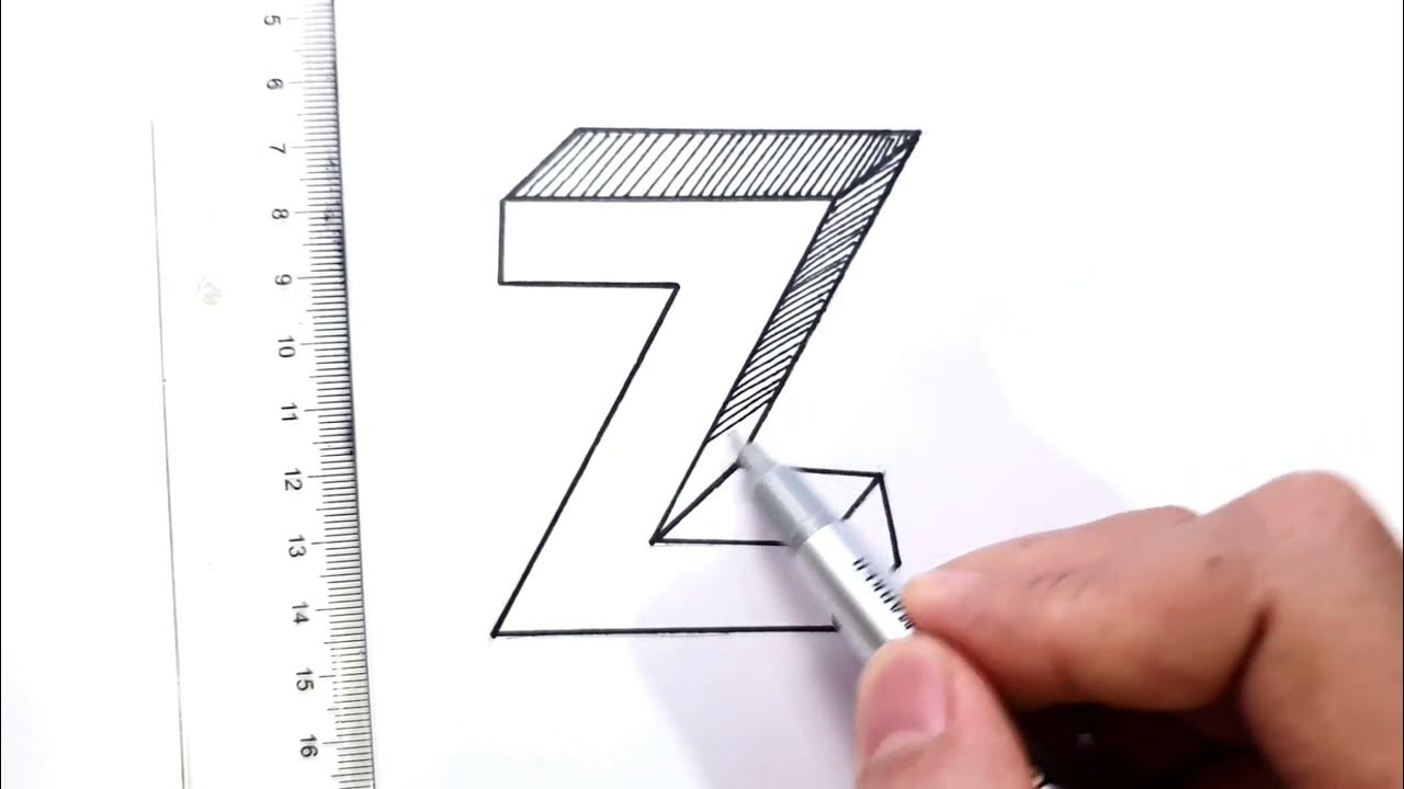 How To Draw A 3D Letter Z With Pencil Sketch YouTube